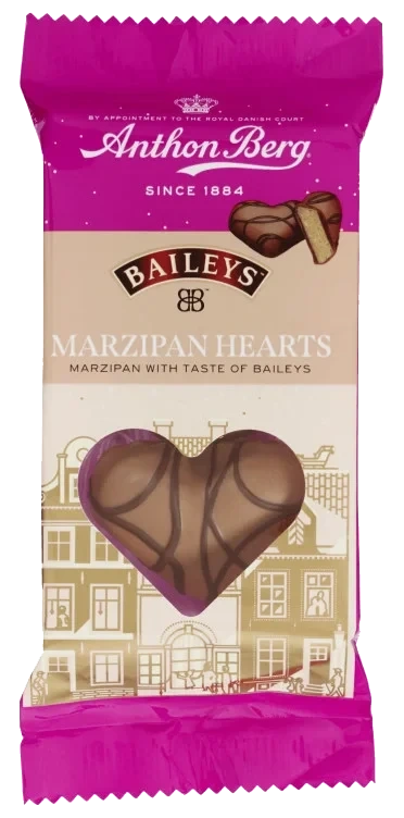 Marsipanhjerte Baileys 84g Anthon Berg