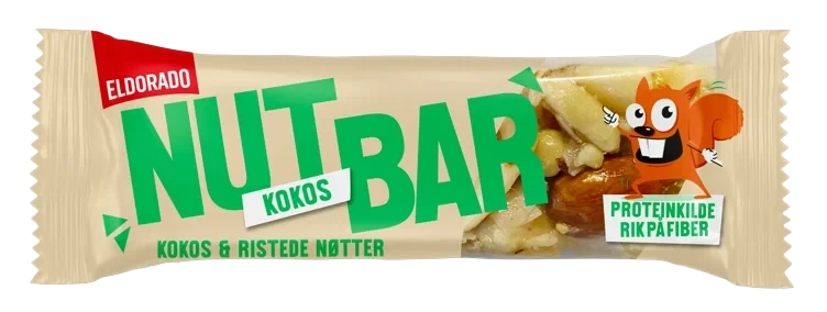 Nøttebar Kokos 30g Eldorado