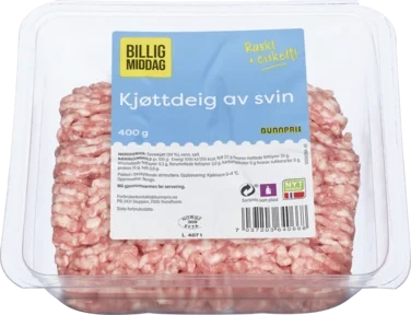 KJØTTDEIG SVIN 400 g Billig middag