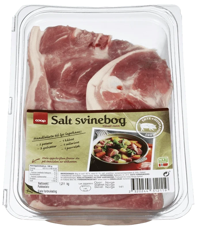 Coop Høyrygg Salt Svinebog ca 1kg