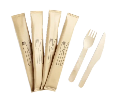 Bestikkpose 2/1 Tre Kniv Gaffel Vokset Tre 16/16.5