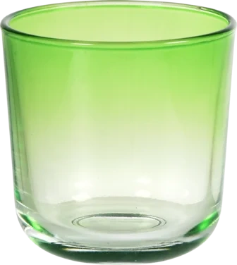 Lysholder Glass 81x72,5mm Ouri Leaf Green