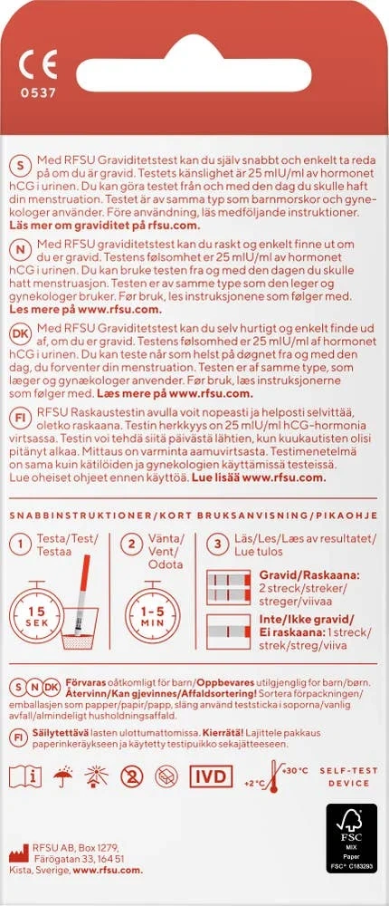 Graviditetstest rask