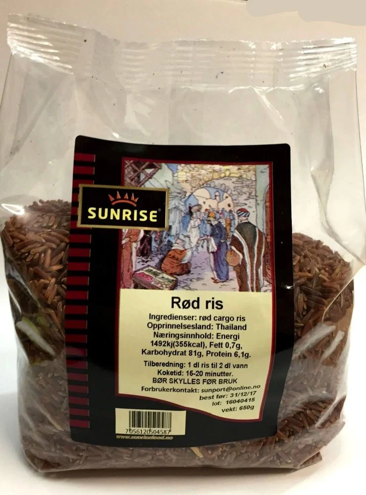 Sunrise food - sunrise rød naturris (italia)