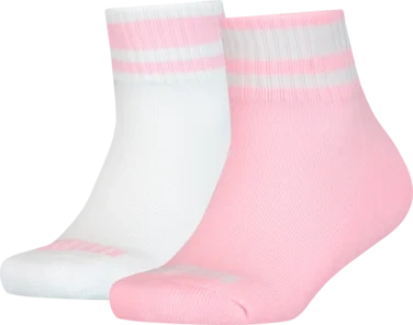 Puma Kids Clyde Quarter 2pk Rosa/hvit 35/38