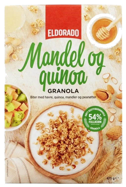 Granola Mandler &Quinoa 475g Eldorado