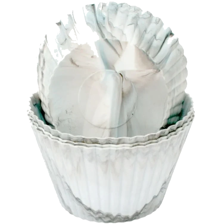 Muffinsformer Marmor Silikon Jumbo 12stk Cacas
