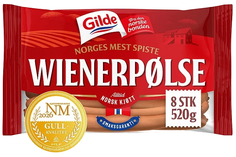 Wienerpølse 520g Gilde