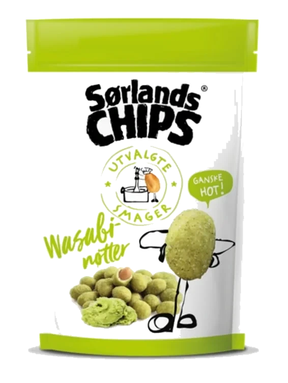 Wasabinøtter Bakte 175g Sørlandschips