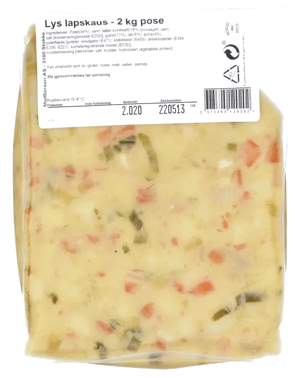 Lapskaus Lys Matbørsen 3x2kg