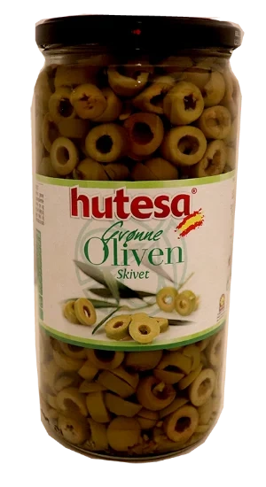 Grønn Oliven Skivet 690g
