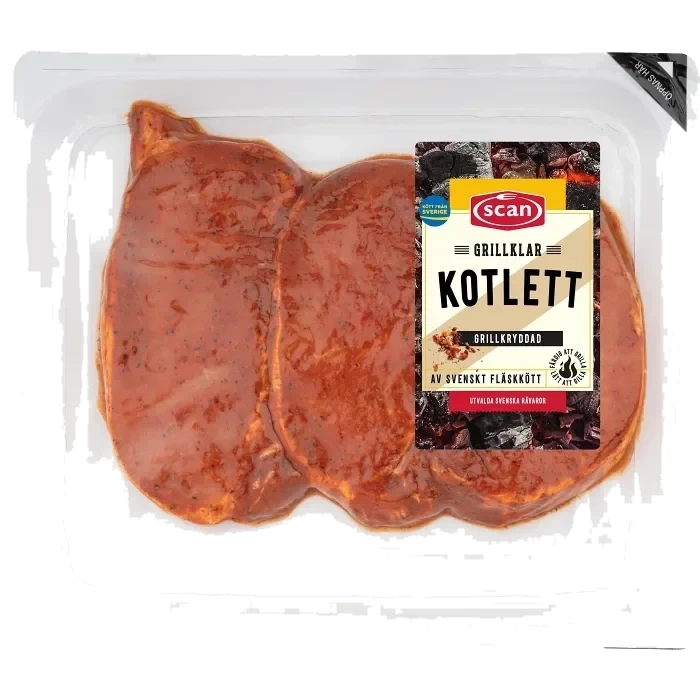 Kotlett Färsk Grillkryddad ca 450g Scan