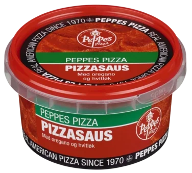 Peppes Pizzasaus Oregano & Hvitløk 180g