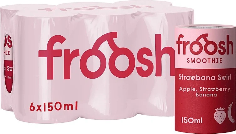 Froosh Shorty Jordbær&Banan 150mlx6 Bx