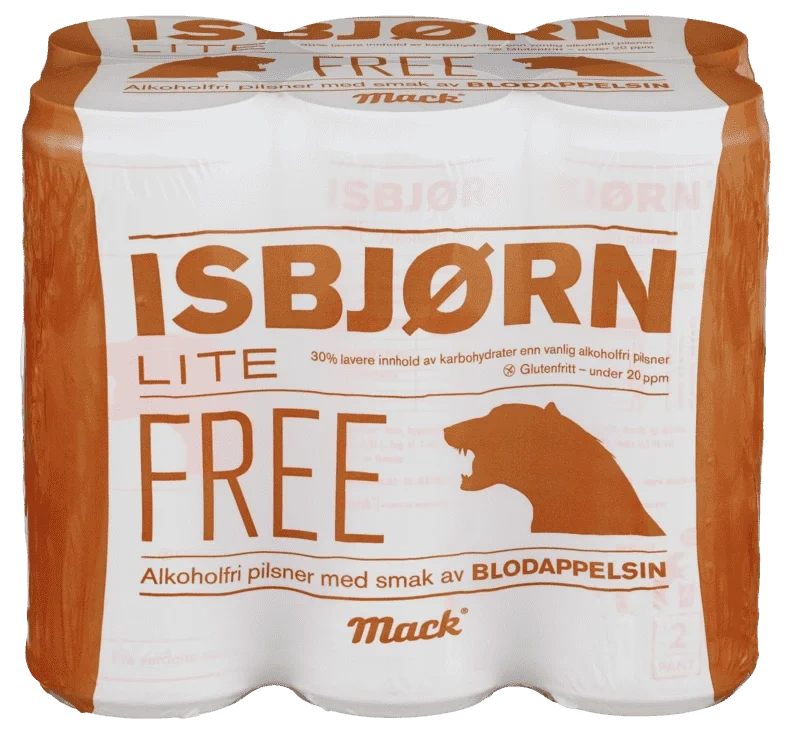 Mack Isbjørn Lite Free Blodappelsin 6stk x 0,33l