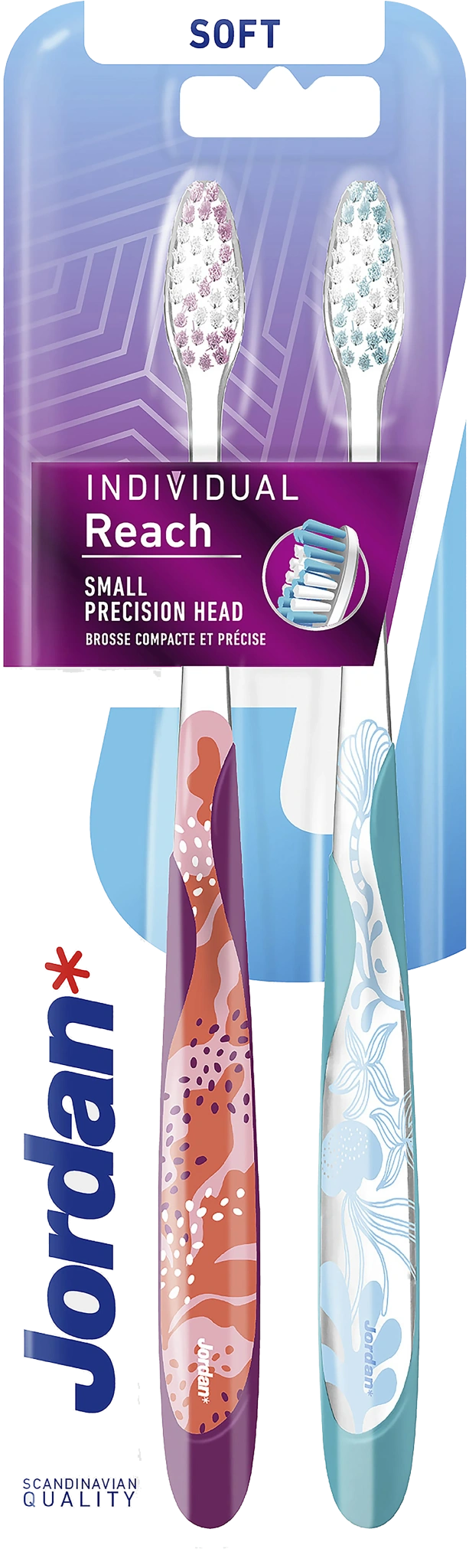 Tandborste Soft Individual Reach 2-pack