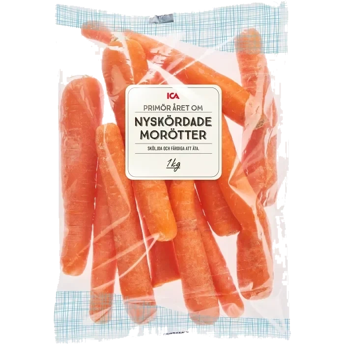 Morötter Nyskördade 1kg Klass 1 ICA
