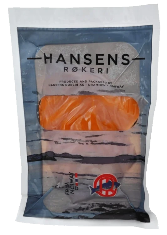 Laks Røkt skivet 100g Hansens Røkeri