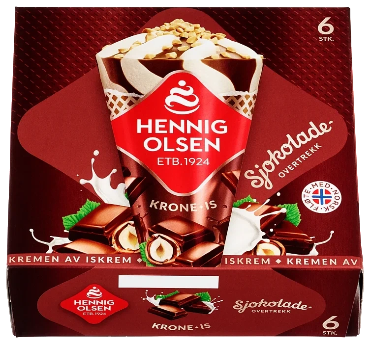 Krone-Is Sjokolade Multipack 6stk Hennig Olsen