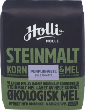 Hvetemel Sammalt Fin Purpurhv Øko 1kg Holli Mølle