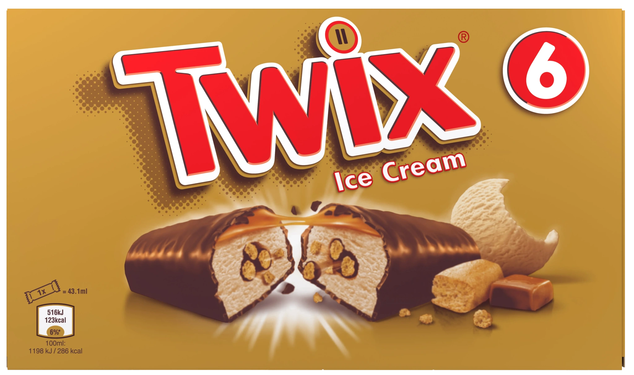 Glass Twix 6-pack
