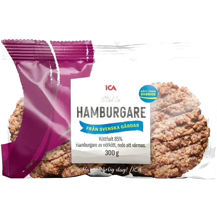 Hamburgare färdigstekta 300g ICA