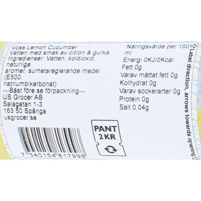 Kolsyrat Vatten Lemon Cucumber 10-pack