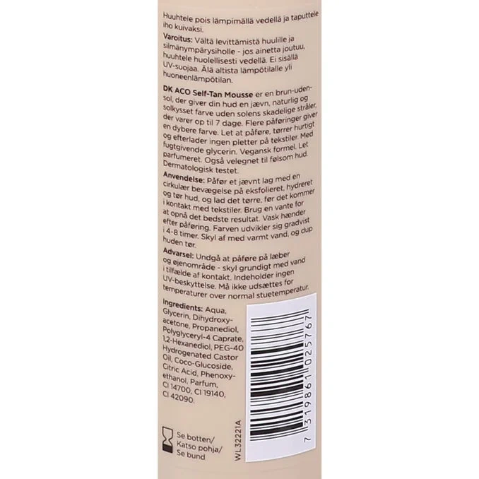 Self Tan Body Mousse Medium