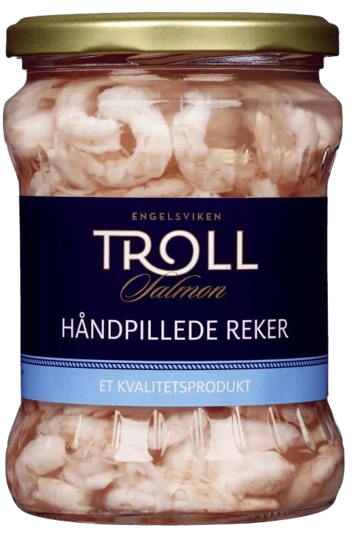 Håndpillede Reker i Lake 240g Troll