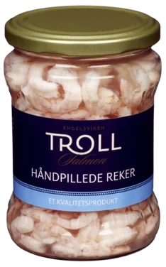 Håndpillede Reker i Lake 240g Troll