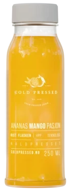 Cold Pressed Ananas, Mango & Pasjon 250ml