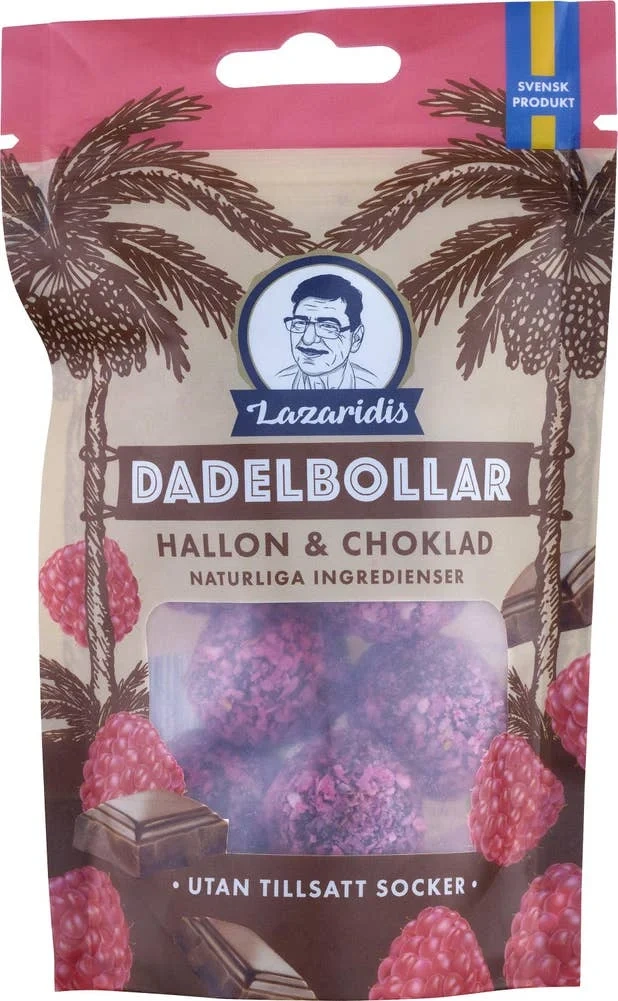 Dadelboll Hallon & Choklad