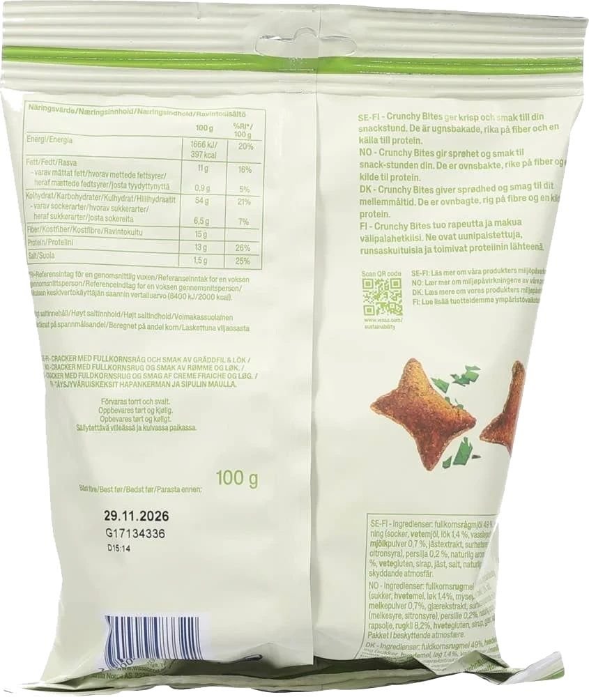 Crunchy Bites Sour Cream & Onion