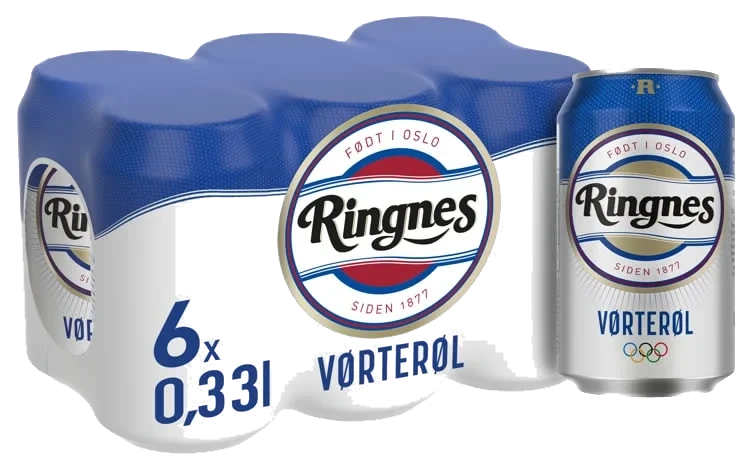 Ringnes Vørterøl 0,33lx6 boks