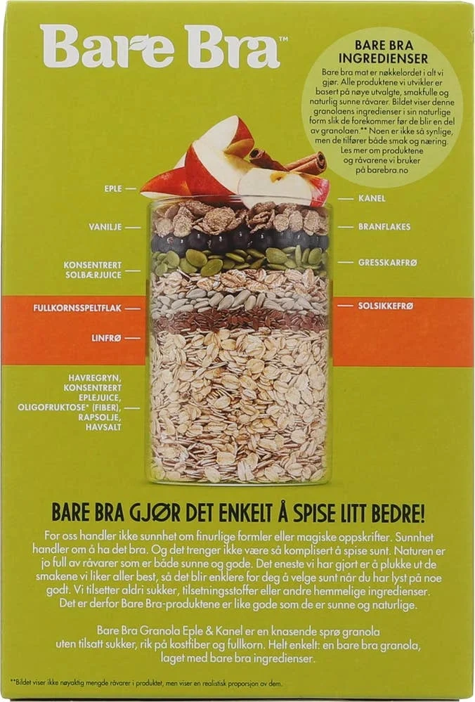 Bare Bra Granola Eple og Kanel
