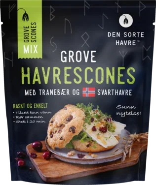 Havrescones m/Tranebær Mix Økologisk 300g Dsh