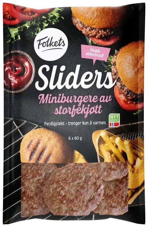 Sliders Stekte 360g Folkets
