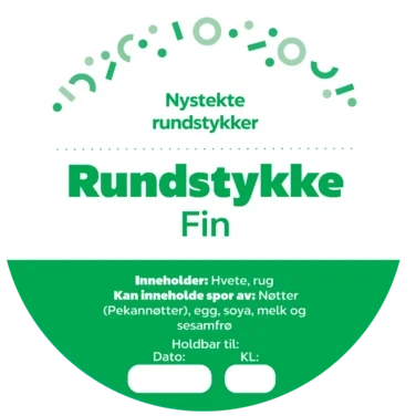 Circle K Ø70mm Rundstykke fin 3pk , 500 stk