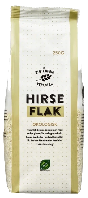 Hirseflak 250g Detglutenfrieverkst