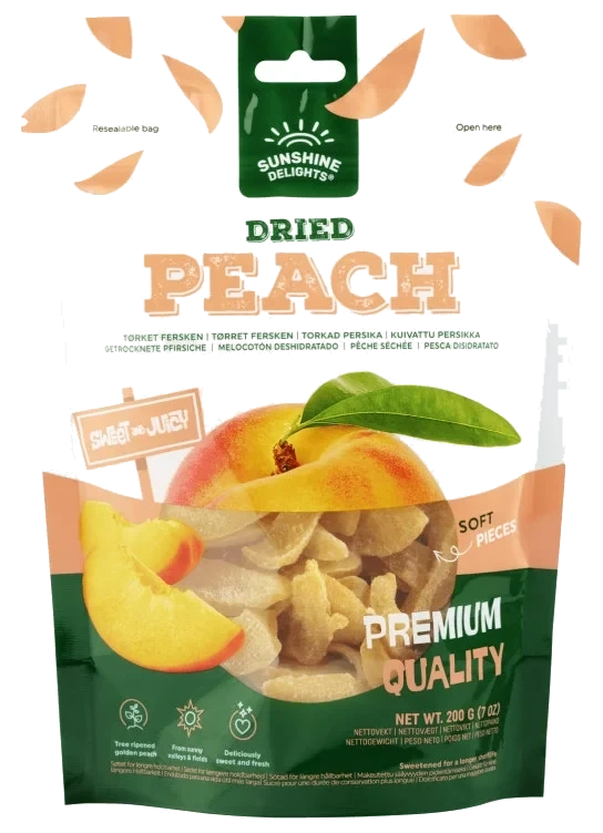 Tørket Fersken 200g Sunshine Delights
