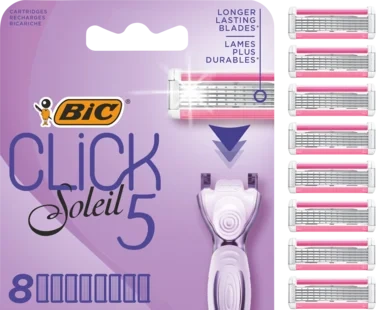 Bic Click 5 Soleil Barberhøvelrefills For Kvinner