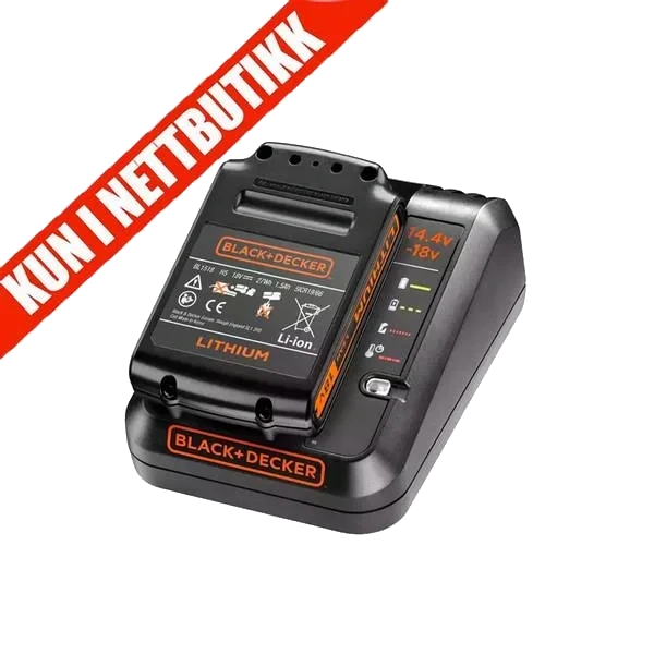 Hurtiglader BDC1A15 - Med Batteri