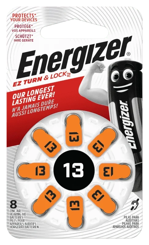Energizer høreapparatbatterier 8 pk