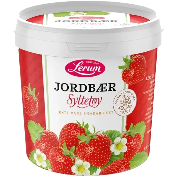 Jordbærsyltetøy 1kg Lerum