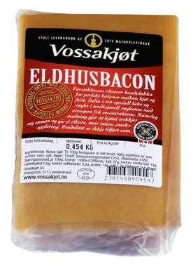 Eldhusbacon i stk 400g Vossakjøt