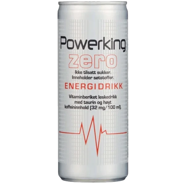 Powerking Zero Energidrikk 250ml boks