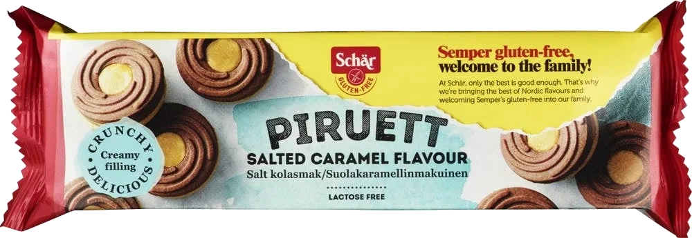 Glutenfri Piruett salt karamell