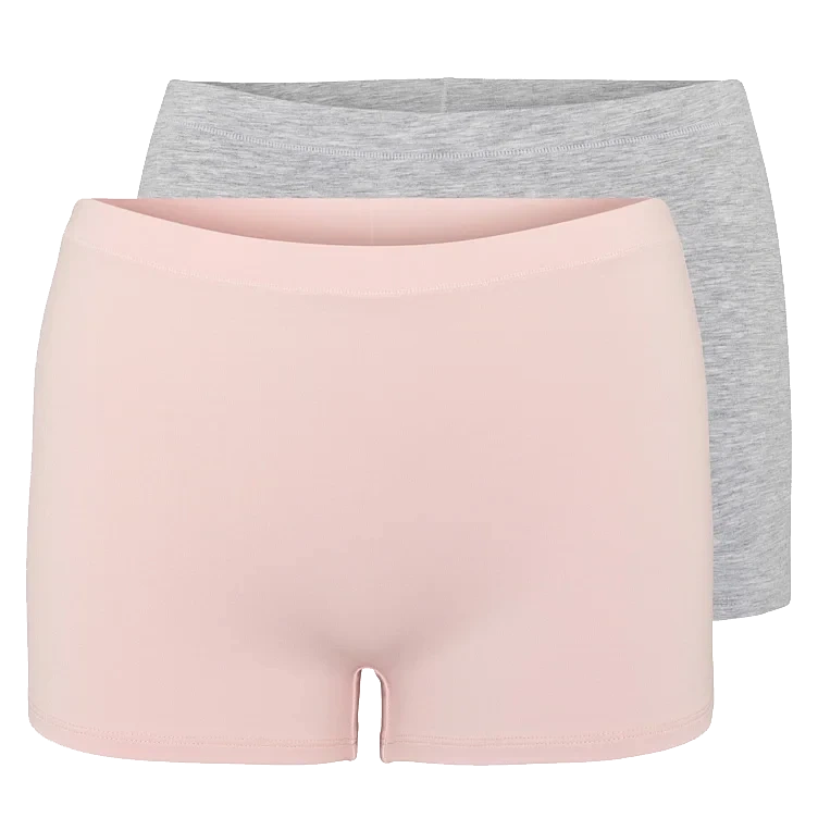 Boxer Cotton Dame Grey/Pink Xl Pierre Robert