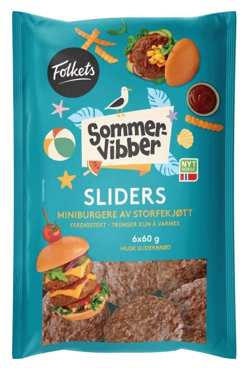 Sliders Stekte 360g Sommervibber