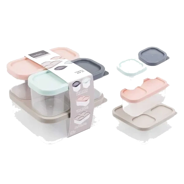 Oppbevaringsbokser 4pk